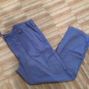 Carhartt mens medium seal blue cargo pocket scrub pants